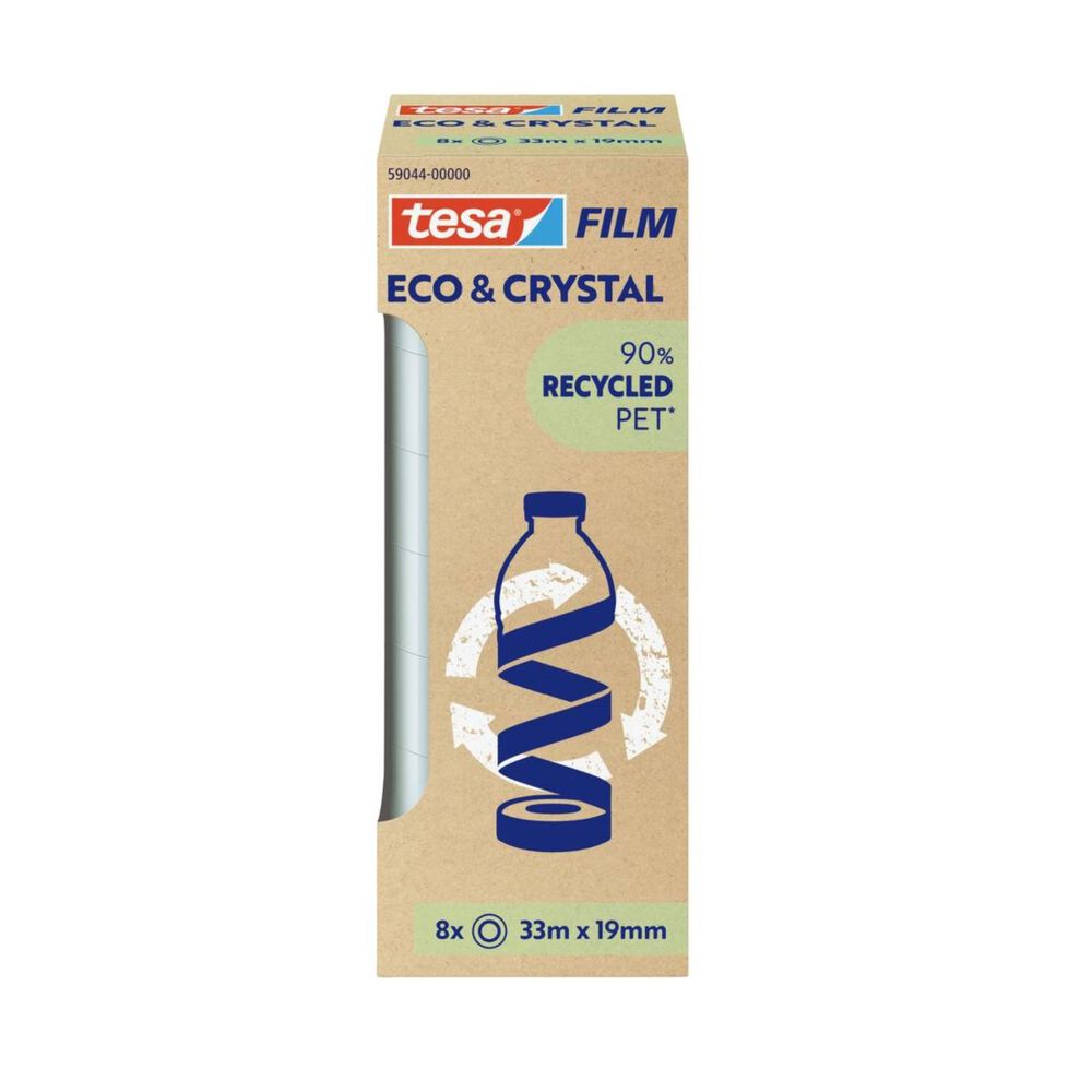 Cinta Adhesiva Eco & Crystal Torre 19mm X 33mts 8un Tesa image number 0.0